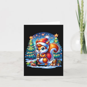 Christmas Fun For Kids Squirrel Winter And Xmas Tr Card