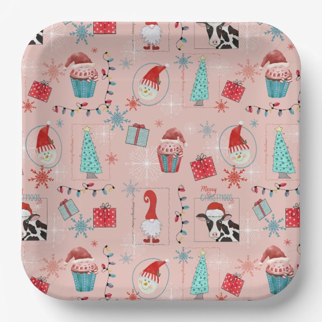 Christmas Fun Paper Plate (Front)