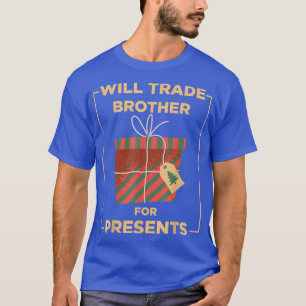 Christmas fun presents siblings holiday winter fun T-Shirt