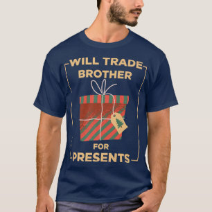 Christmas fun presents siblings holiday winter fun T-Shirt