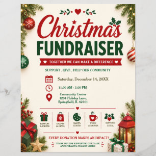 Christmas Fundraiser Flyer