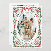 Christmas Funky Whimsical Red Bow Wreath 5 Photo