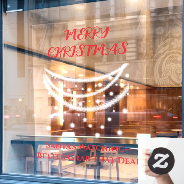 Christmas funny (Cafe Window)