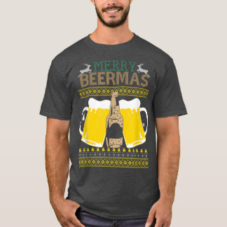 Christmas Funny Beer Office Holiday Party  T-Shirt