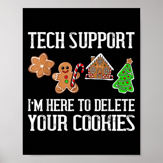 Christmas Funny Cookies Pyjamas Xmas For Men Women Poster (Front)