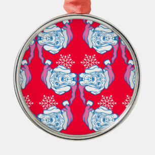 Christmas Funny Dog Metal Tree Decoration