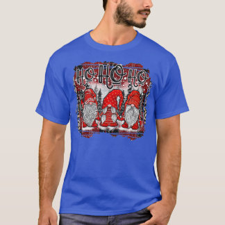 Christmas Funny Gnomes HO HO HO Snow and Christmas T-Shirt
