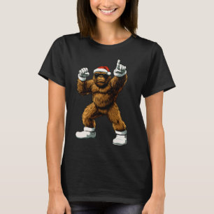Christmas Funny Graphic Tee Bigfoot Santa Kids Boy