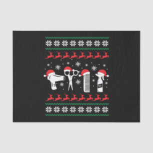 Christmas Funny Hairdresser Xmas Holiday Gift Tissue Paper