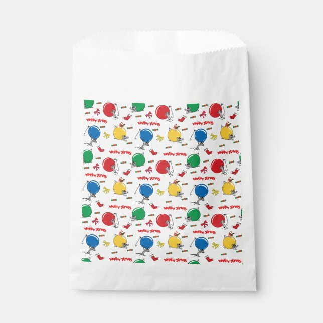 Christmas funny mouse with balls favour bag (Front)