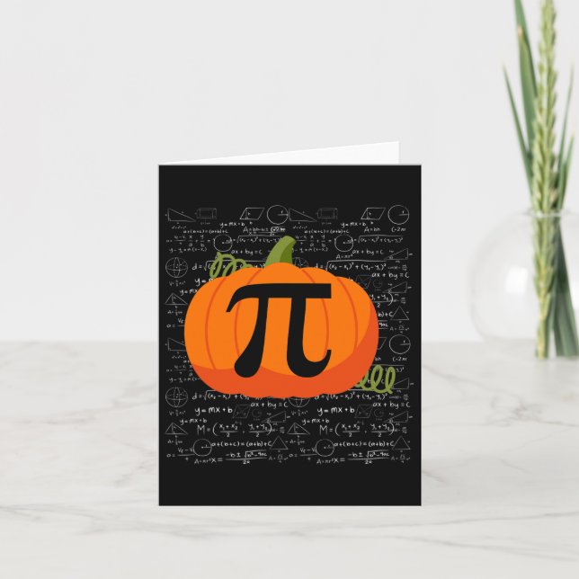 Christmas Funny Pyjamas Xmas Geek Math Turkey Pump Card (Front)
