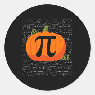 Christmas Funny Pyjamas Xmas Geek Math Turkey Pump Classic Round Sticker