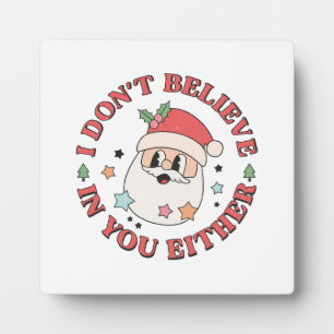 Christmas Funny Santa Plaque