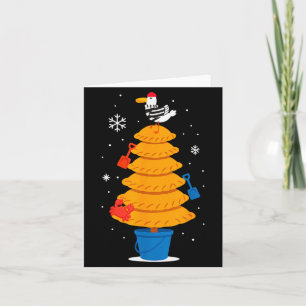 Christmas Funny Seagull Cornish Pasty Holiday Desi Card
