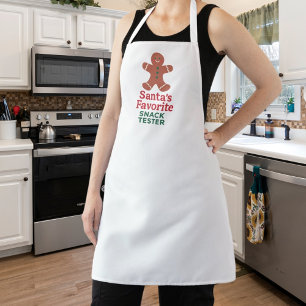 Christmas funny snack tester gingerbread apron