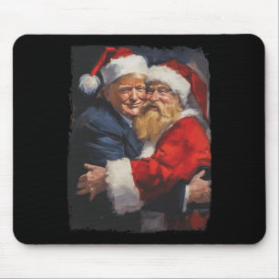 Christmas Funny Trump Santa Claus Retro Vintage Xm Mouse Pad