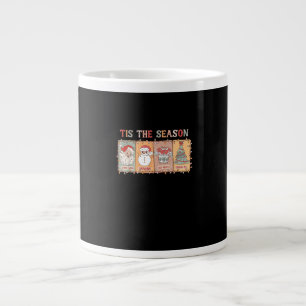 Christmas Funny Vintage Tis The Season Men Women C Large Coffee Mug