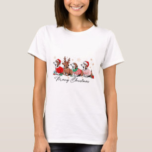 Christmas Funny Weenie Dog Dachshund Cute Merry Xm T-Shirt