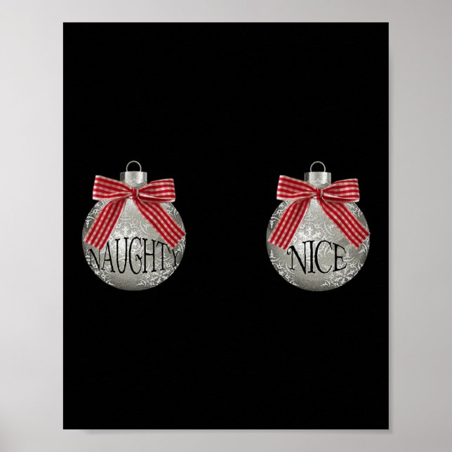 Christmas Funny Womens Bulbs S Tee Gift  Poster (Front)