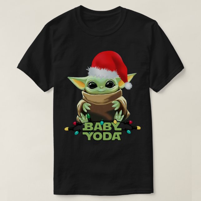 CHRISTMAS GALAXY BABY 4K ILLUSTRATION BABY YOD T-Shirt (Design Front)