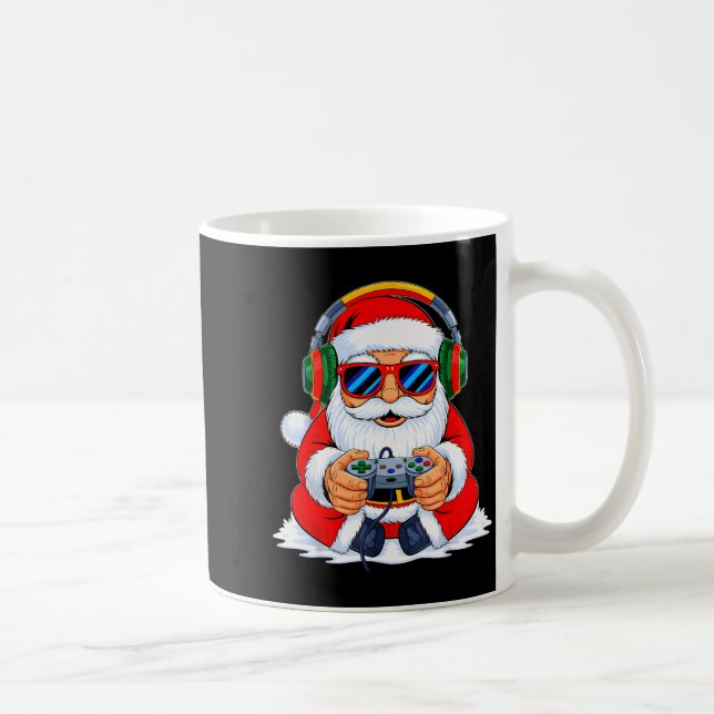 Christmas Gamer Boys Video Game Funny Santa Xmas S Coffee Mug (Right)