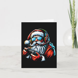 Christmas Gamer Boys Video Game Santa Xmas 1  Card