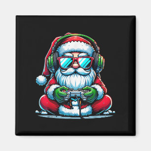 Christmas Gamer Boys Video Game Santa Xmas  Magnet