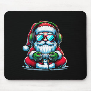 Christmas Gamer Boys Video Game Santa Xmas Mouse Pad