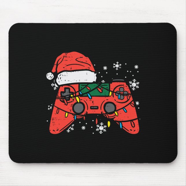 Christmas Gamer Controller Xmas Boys Kids Youth Me Mouse Pad (Front)