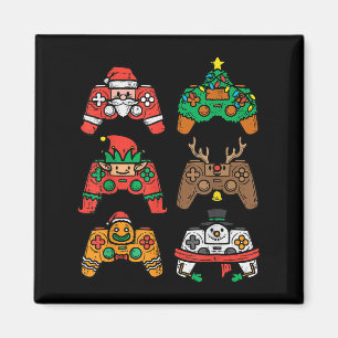 Christmas Gamer Controller Xmas Gaming Men Boys Ki Magnet