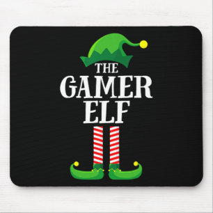 Christmas Gamer Elf Matching Family Group Christma Mouse Pad