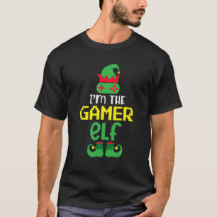 Christmas Gamer Elf Matching Family Group The Game T-Shirt
