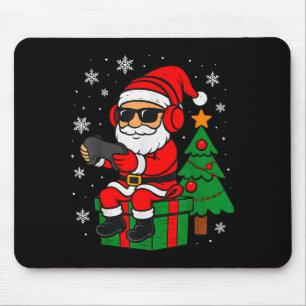 Christmas Gamer Retro Santa Funny Xmas Gaming Men  Mouse Pad