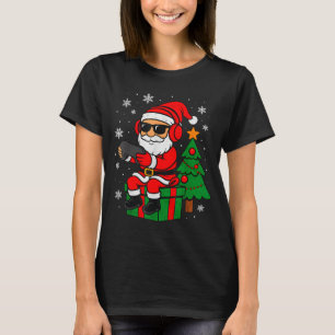 Christmas Gamer Retro Santa Funny Xmas Gaming Men T-Shirt