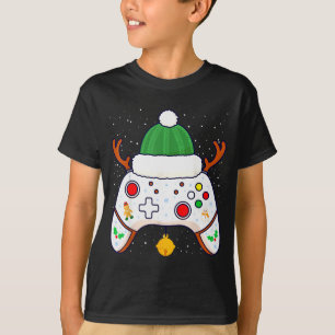 Christmas Gamer Video Game Controller Gamepad  T-Shirt