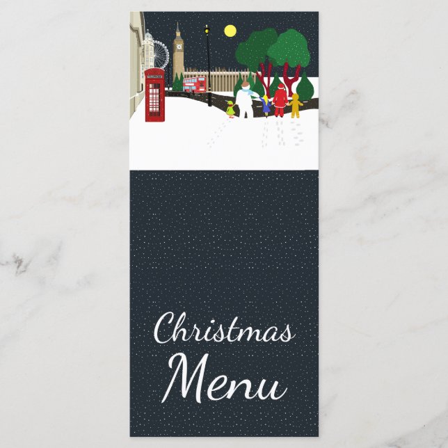 Christmas Gang in London Menu (Front)