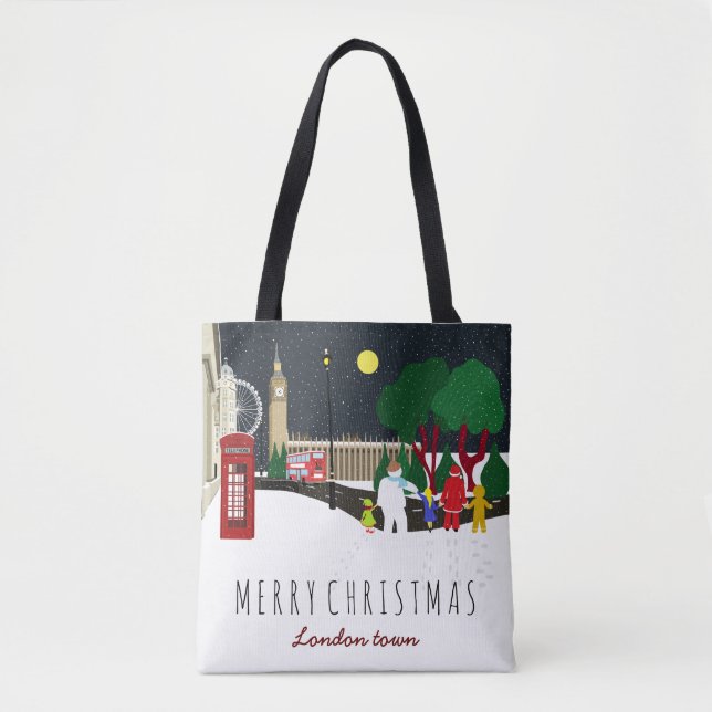 Christmas Gang in London Tote Bag (Front)