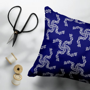 Christmas Garland Blue, Christmas Decoration, Xmas Decorative Cushion