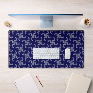 Christmas Garland Blue, Christmas Decoration, Xmas Desk Mat