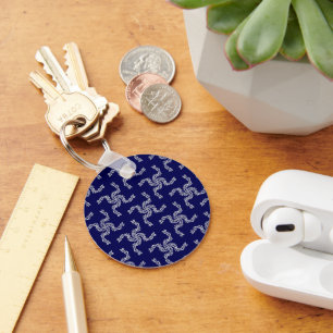 Christmas Garland Blue, Christmas Decoration, Xmas Key Ring