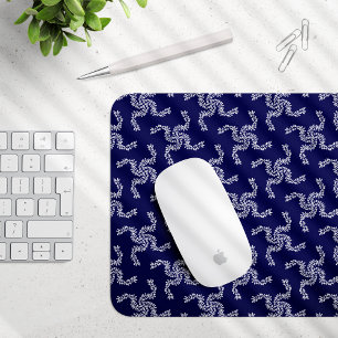 Christmas Garland Blue, Christmas Decoration, Xmas Mouse Pad