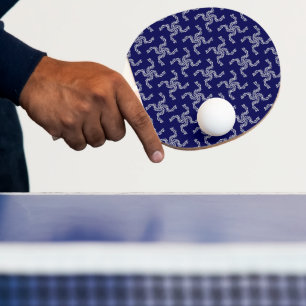 Christmas Garland Blue, Christmas Decoration, Xmas Ping Pong Paddle