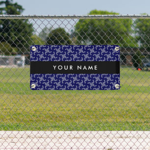Christmas Garland, Blue, Your name, Personalise Banner