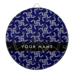 Christmas Garland, Blue, Your name, Personalise Dartboard