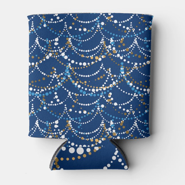 Christmas garland: festive seamless pattern can cooler (Front)