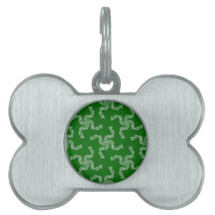 Christmas Garland Green, Christmas Decoration Pet ID Tag