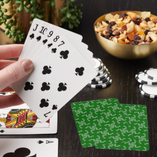 Christmas Garland Green, Christmas Decoration Playing Cards