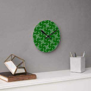 Christmas Garland Green, Christmas Decoration Round Clock
