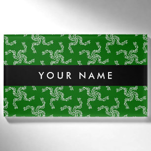 Christmas Garland, Green, Your name, Personalise Name Tag