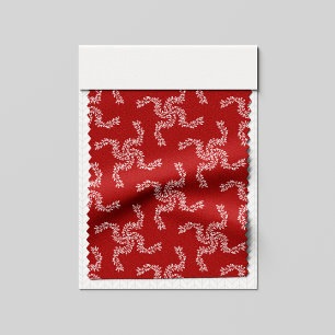 Christmas Garland Red, Christmas Decoration, Xmas Fabric